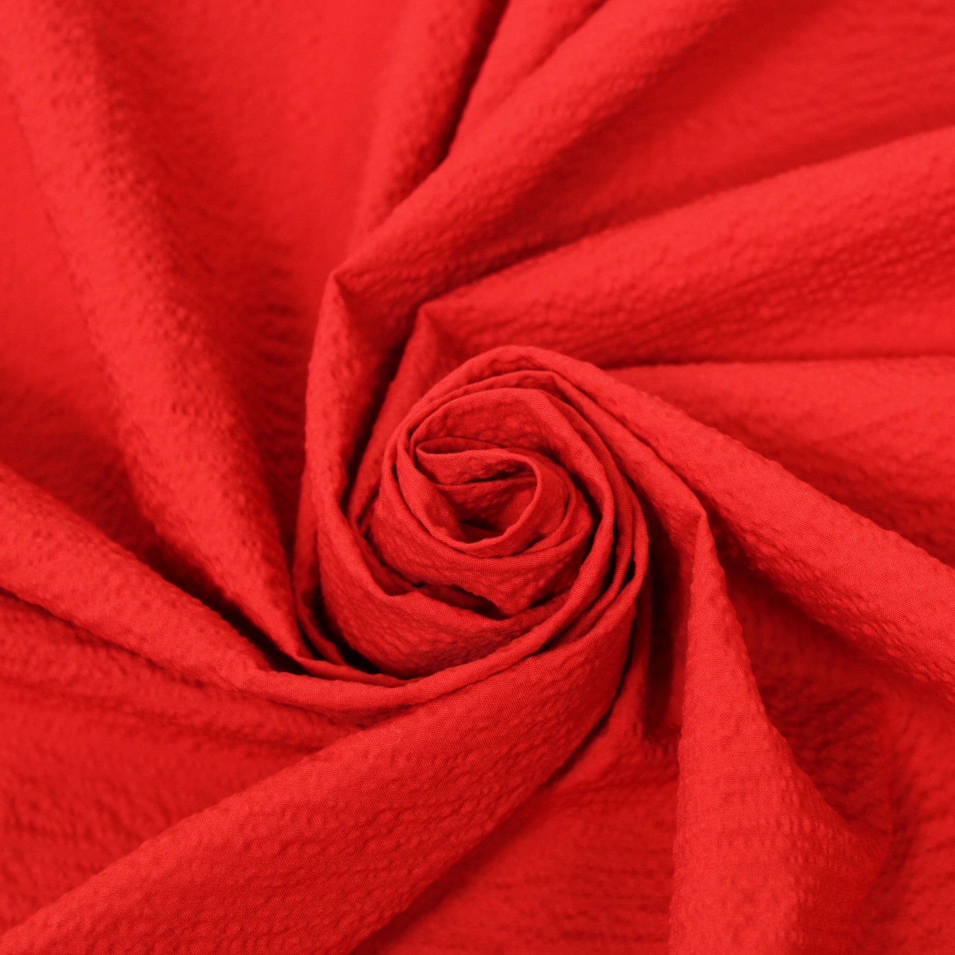 Tissu crêpon coton viscose - rouge - photo 1/3 | So Tissus