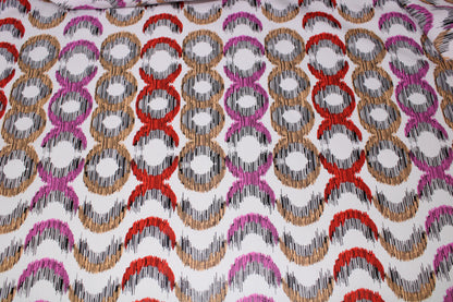 Tissu popeline premium de coton - imprimé grand demi-cercle - photo 4/5 | So Tissus