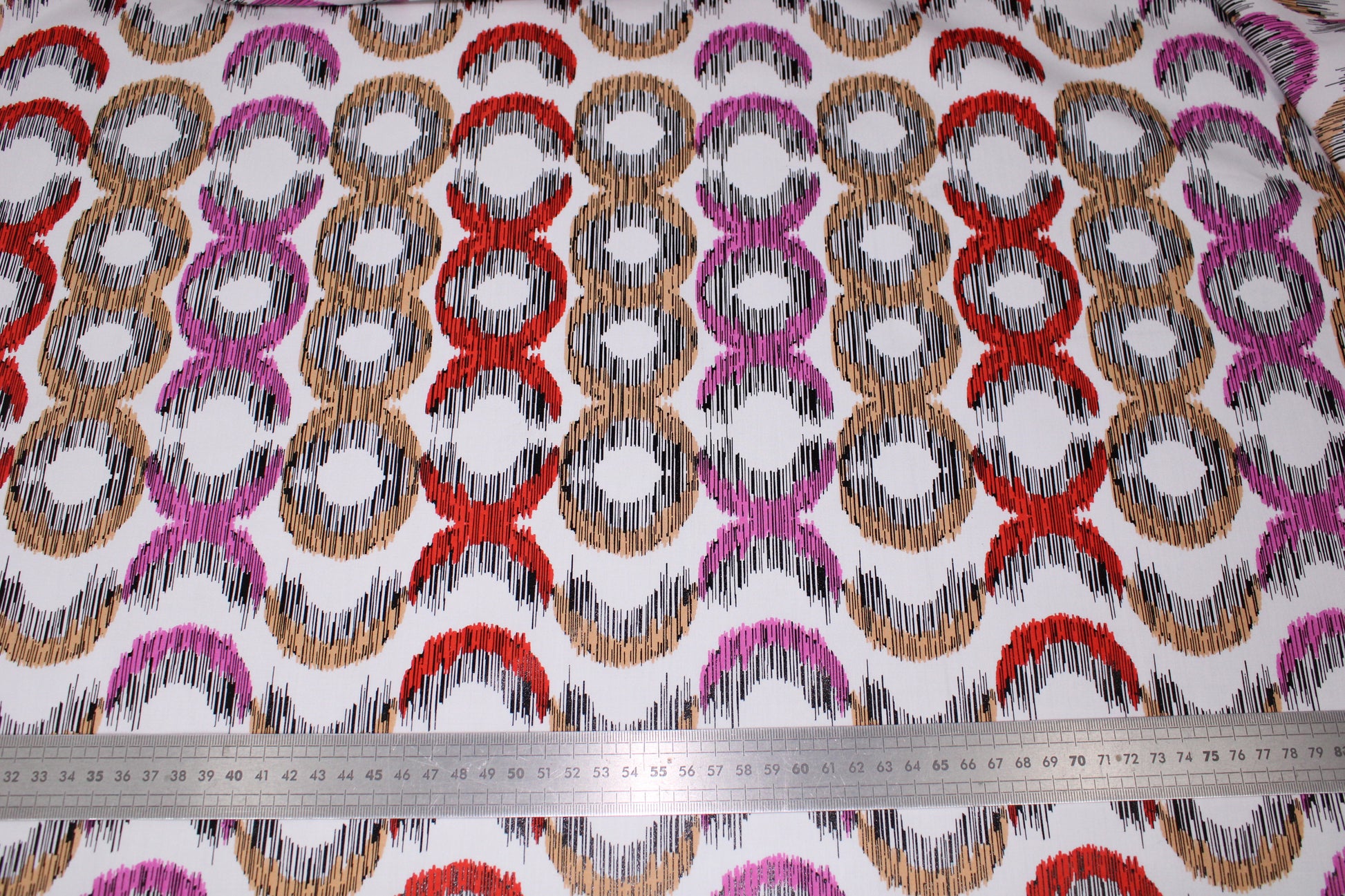 Tissu popeline premium de coton - imprimé grand demi-cercle - photo 5/5 | So Tissus