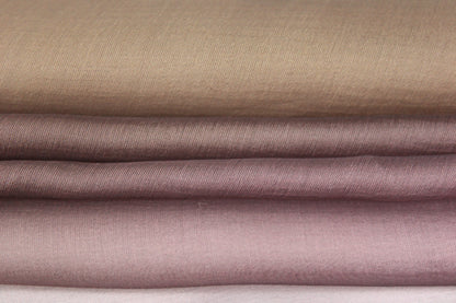 Tissu mousseline de soie changeante - ton prune et terre - photo 2/3 | So Tissus