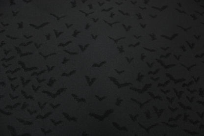 Tissu brocart motif chauve-souris - noir - photo 4/5 | So Tissus