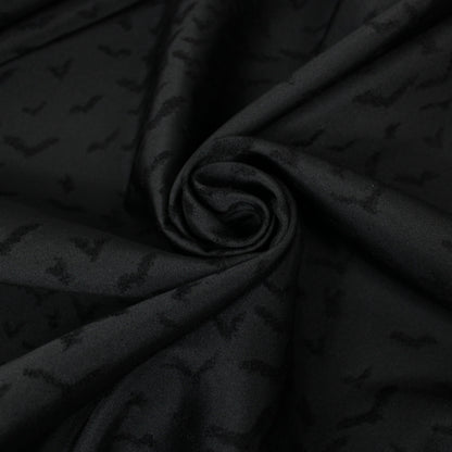 Tissu brocart motif chauve-souris - noir - photo 1/5 | So Tissus