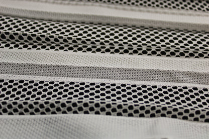 Tissu dentelle plissé - blanc - photo 2/4 | So Tissus