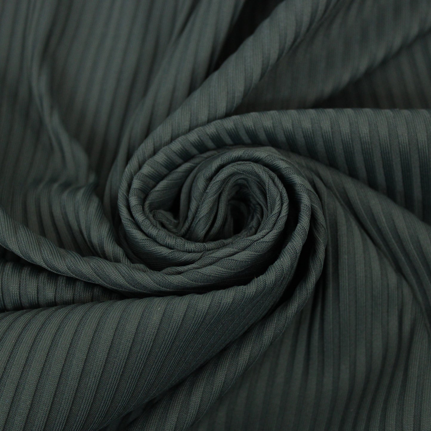 Tissu maille côtelé - vert foncé - photo 1/3 | So Tissus