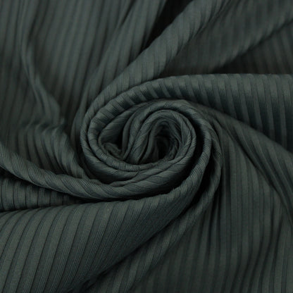 Tissu maille côtelé - vert foncé - photo 1/3 | So Tissus
