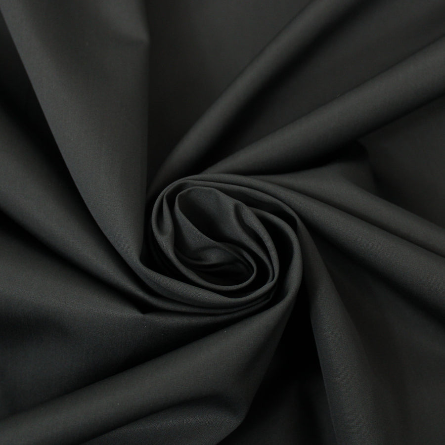 Tissu popeline coton - noir