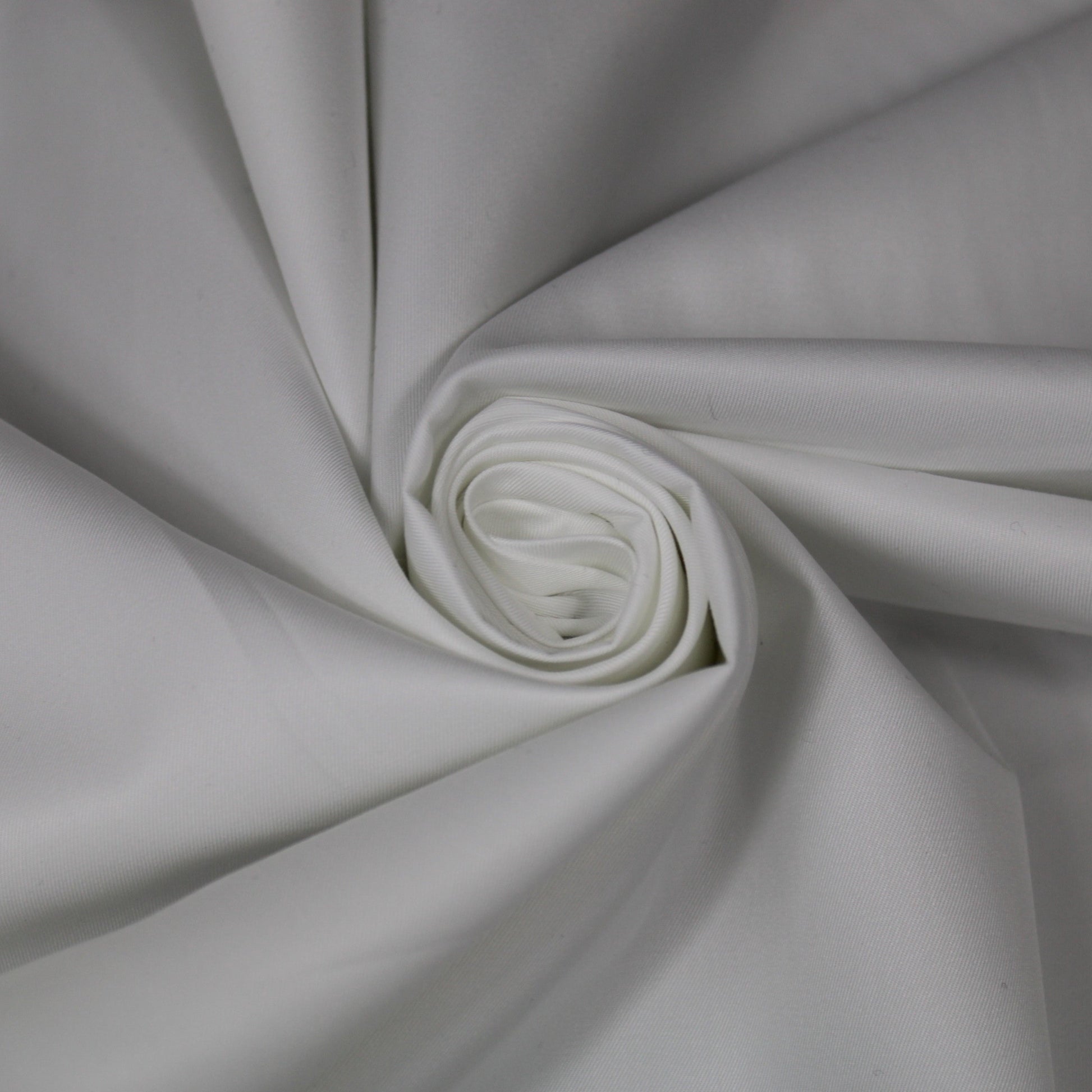 Tissu gabardine fine de coton - blanc - photo 1/3 | So Tissus