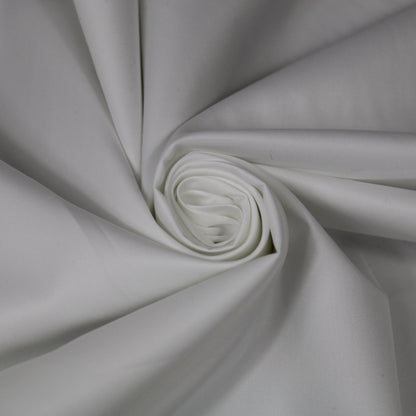Tissu gabardine fine de coton - blanc - photo 1/3 | So Tissus