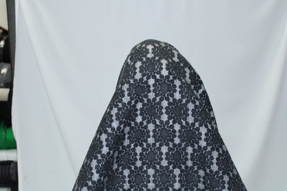 Coupon de 2 mètres - dentelle épaisse -  noir - photo 3/4 | So Tissus