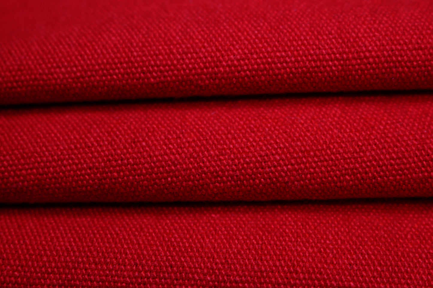 Tissu toile piqué coton - rouge - photo 2/3 | So Tissus