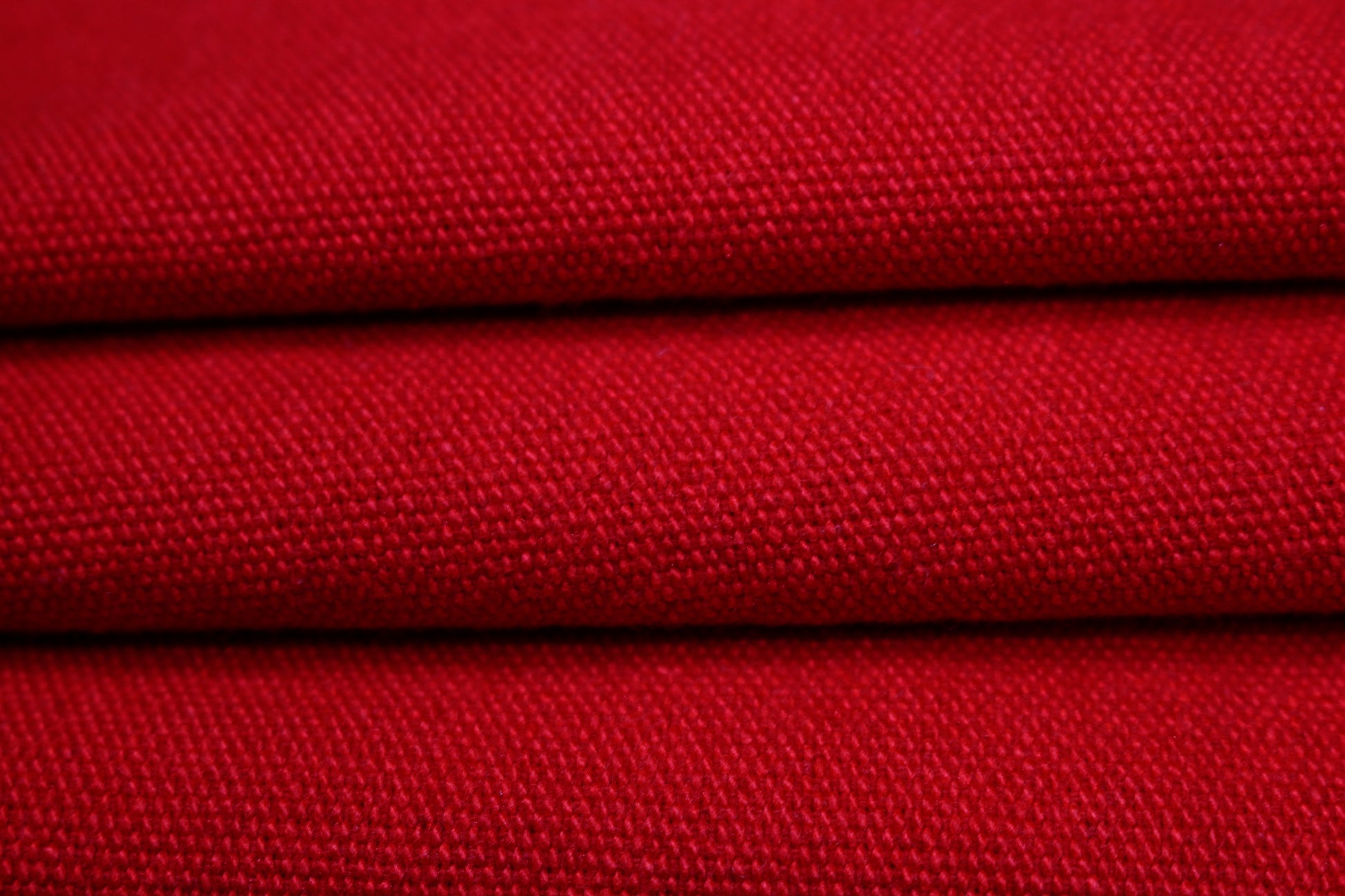 Tissu toile piqué coton - rouge - photo 2/3 | So Tissus