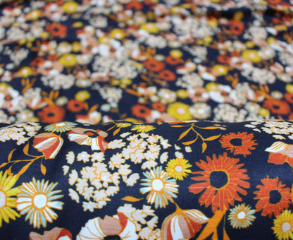 Tissu twill de soie viscose- imprimé fleuri - photo 4/4 | So Tissus
