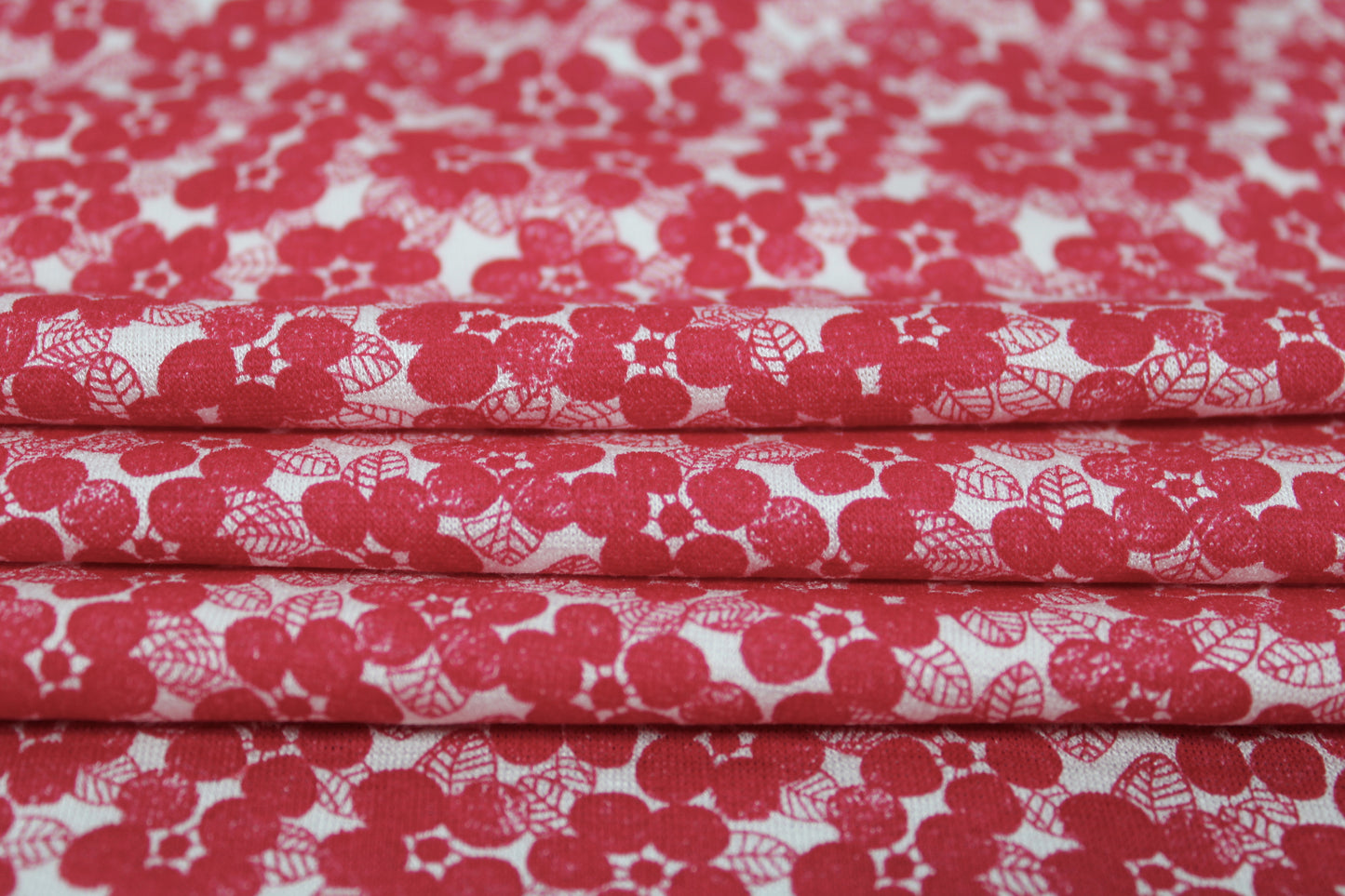 Coupon de 3 mètres - jersey coton - imprimé fleuri - photo 2/4 | So Tissus