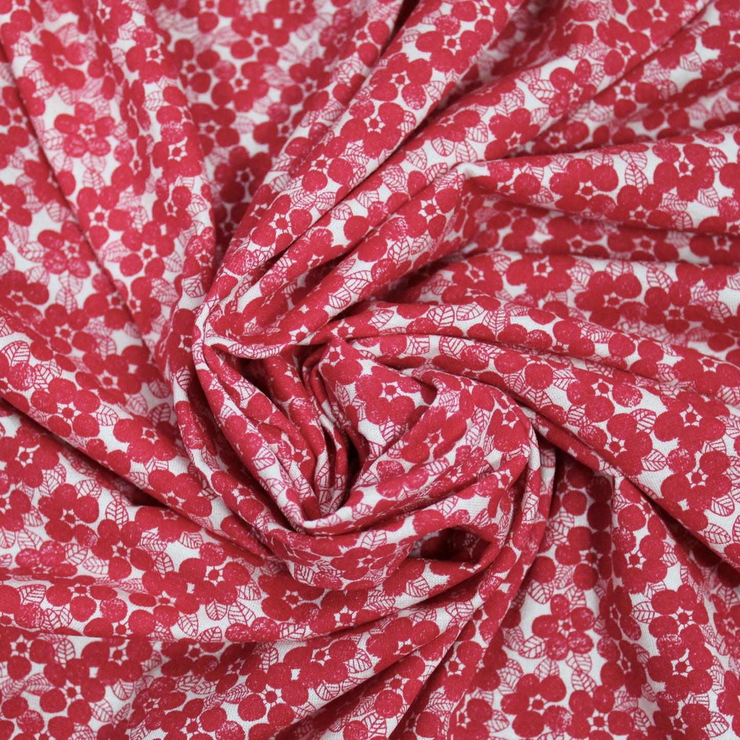 Coupon de 3 mètres - jersey coton - imprimé fleuri - photo 1/4 | So Tissus