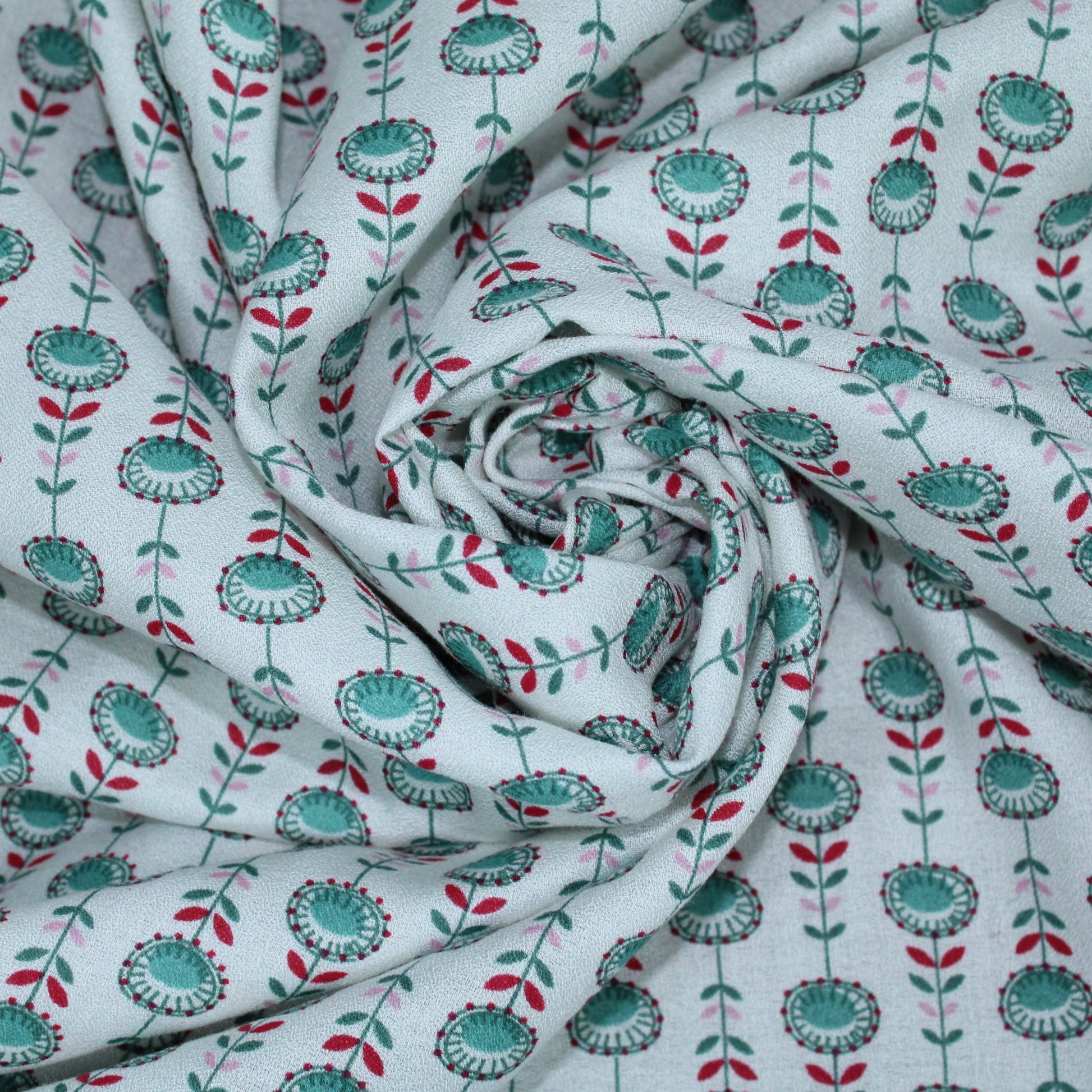 Tissu crêpe viscose - imprimé fleuri - photo 1/5 | So Tissus