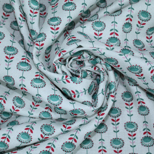 Tissu crêpe viscose - imprimé fleuri - photo 1/5 | So Tissus