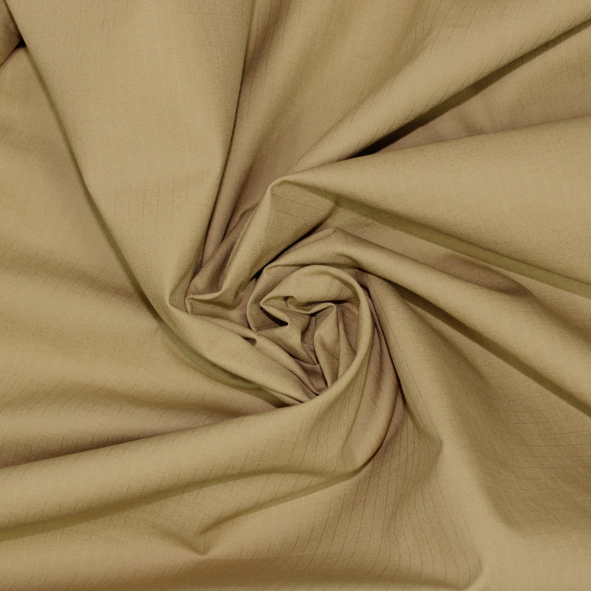 Tissu gabardine coton - à carreaux ton sur ton - beige - photo 1/3 | So Tissus