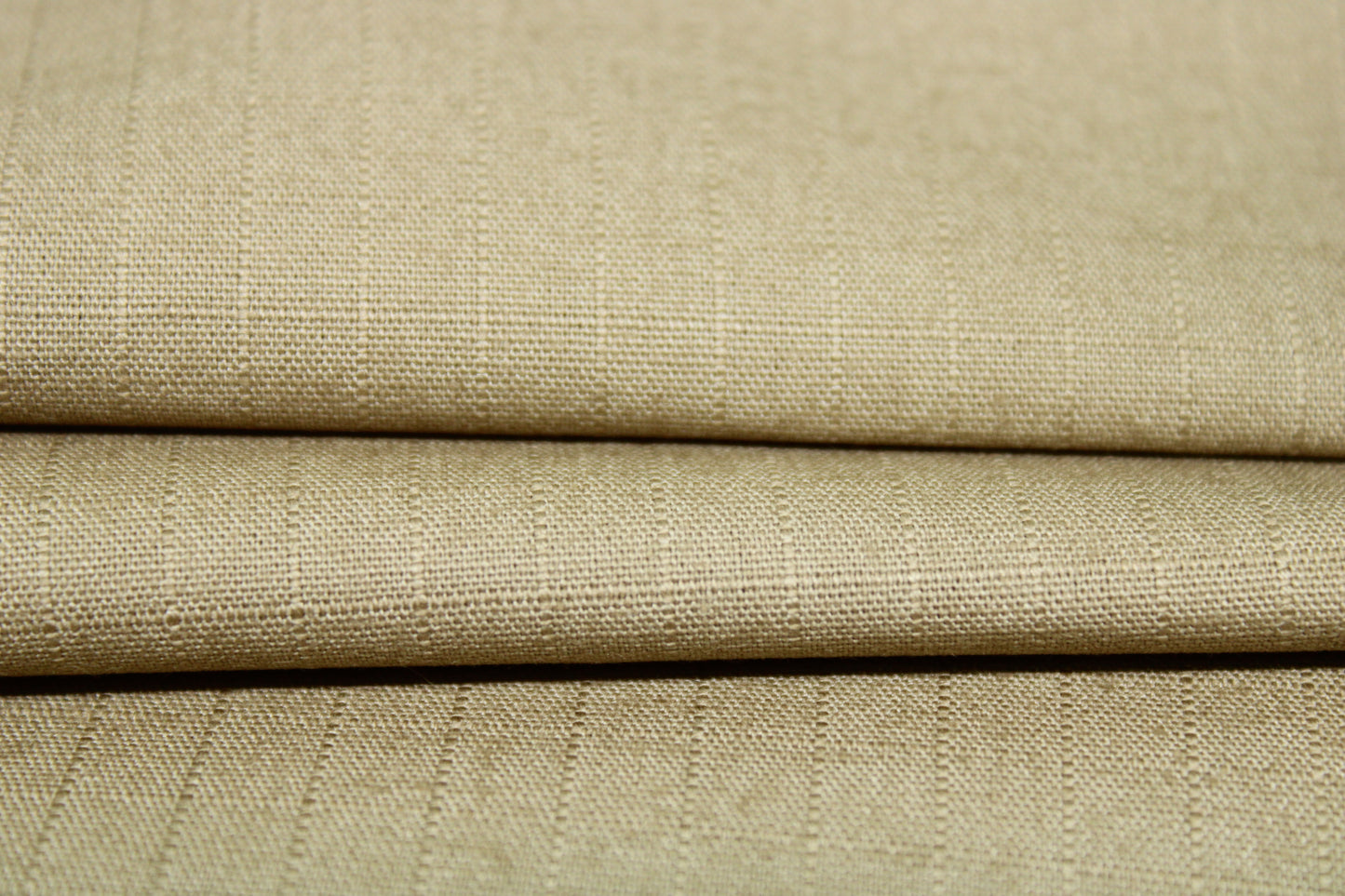 Tissu gabardine coton - à carreaux ton sur ton - beige - photo 2/3 | So Tissus