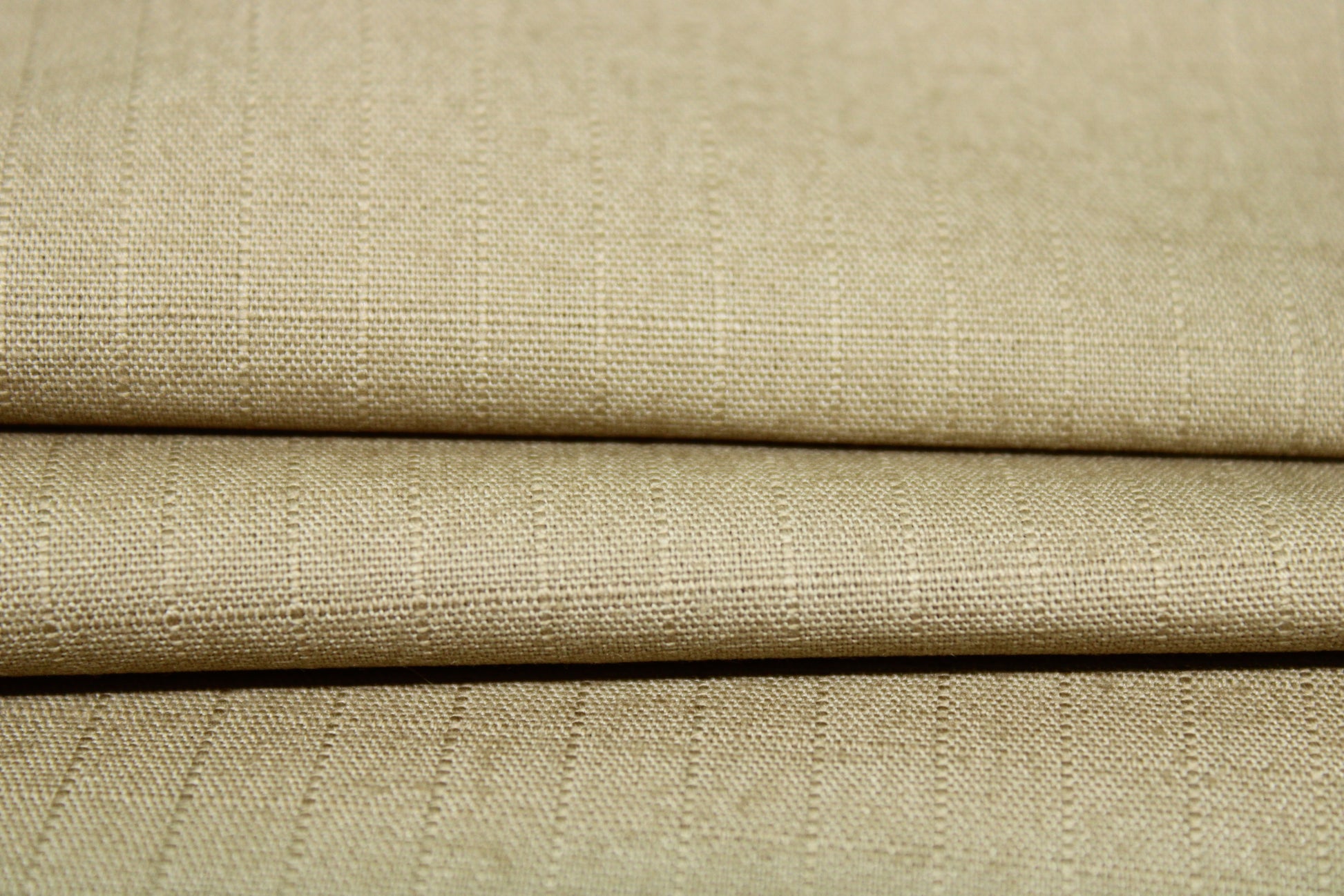Tissu gabardine coton - à carreaux ton sur ton - beige - photo 2/3 | So Tissus