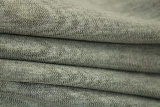 Tissu molleton - gris chiné clair - photo 2/3 | So Tissus