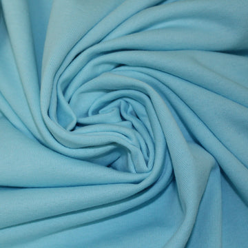 Tissu molleton - bleu ciel