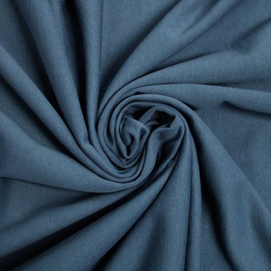Tissu molleton - bleu petrole - photo 1/3 | So Tissus