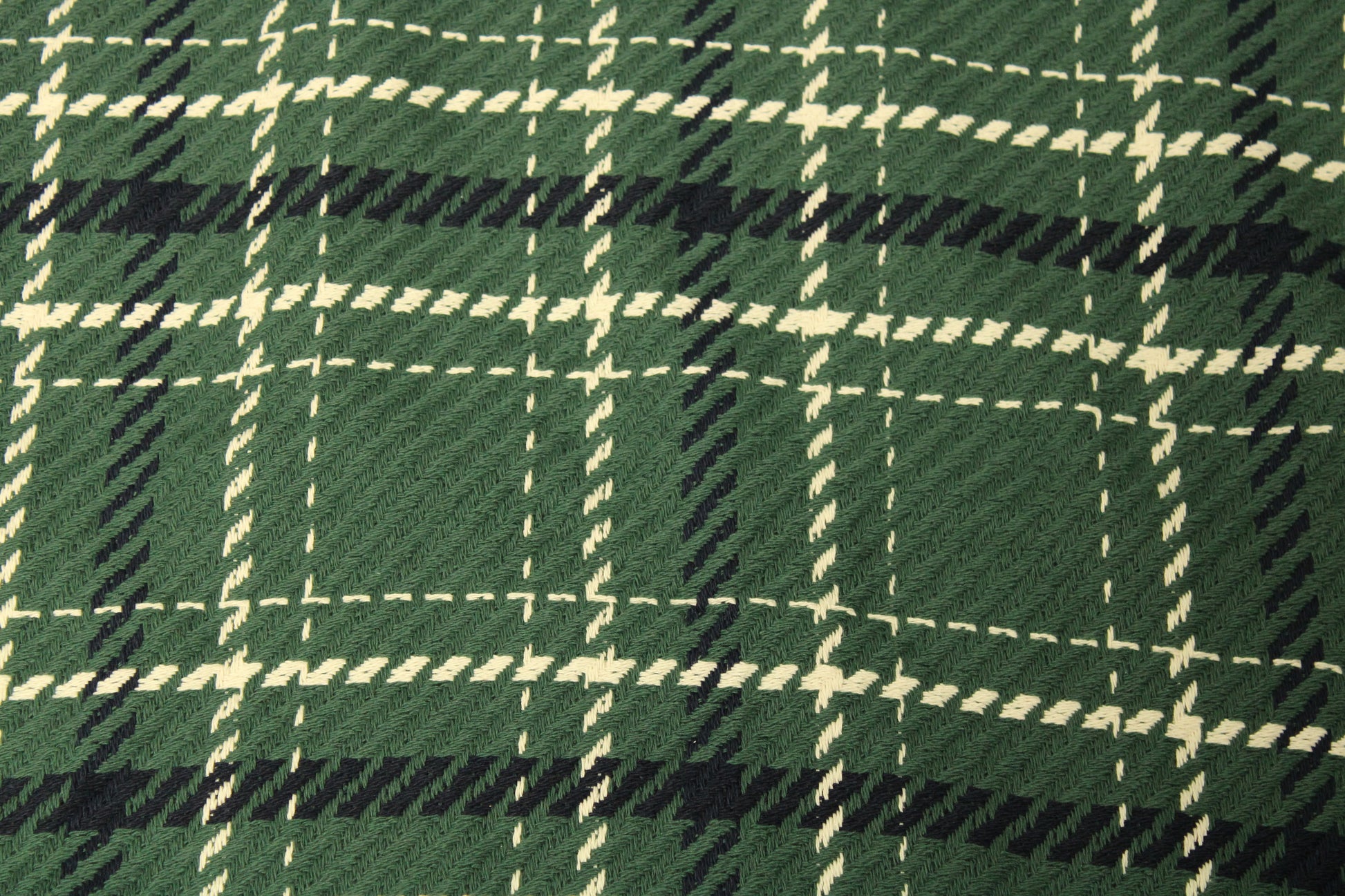 Coupon de 1,2 mètre - tweed coton - à carreaux vert - photo 4/4 | So Tissus