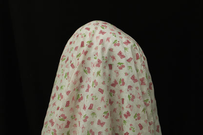Tissu voile de viscose - fleurs et papillons - photo 3/4 | So Tissus