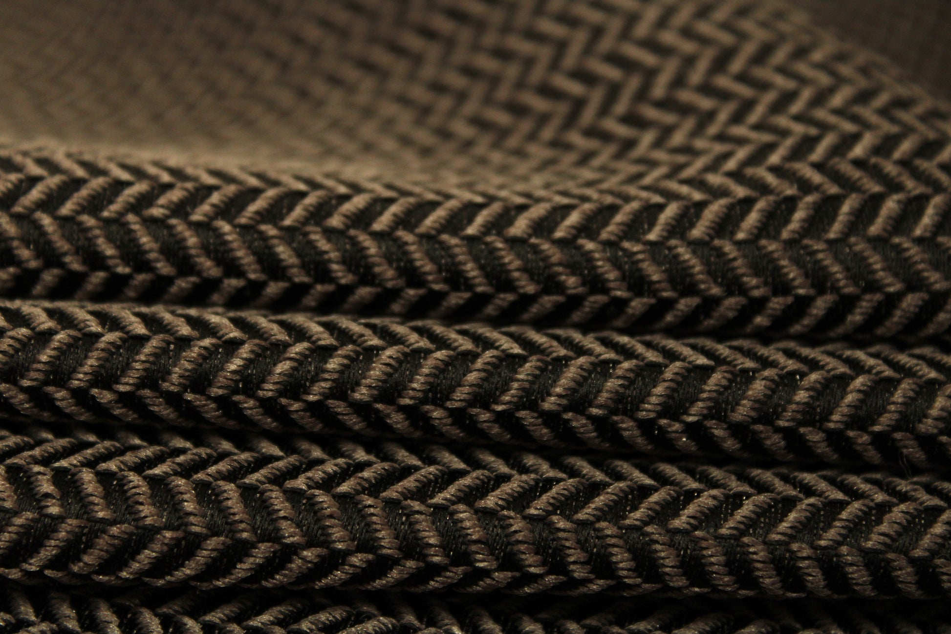 Tissu brocart de laine - motif chevron - photo 2/3 | So Tissus