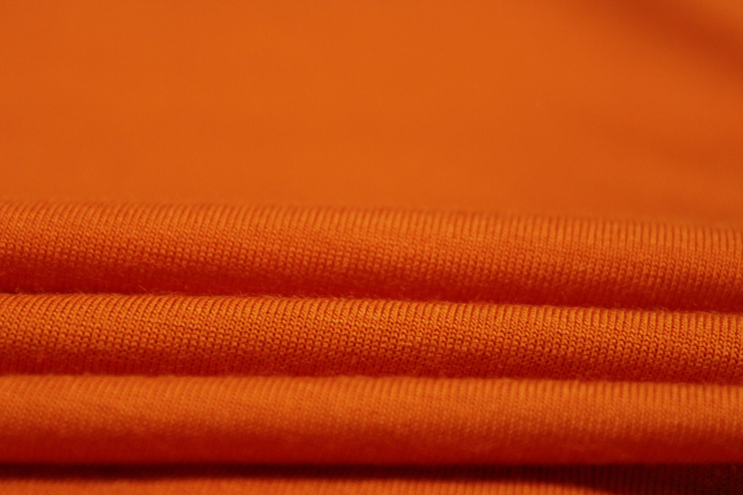 Tissu jersey coton - orange - photo 2/4 | So Tissus