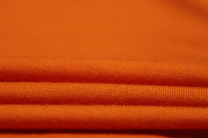 Tissu jersey coton - orange - photo 2/4 | So Tissus