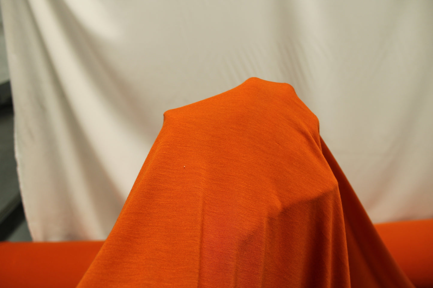Tissu jersey coton - orange - photo 4/4 | So Tissus