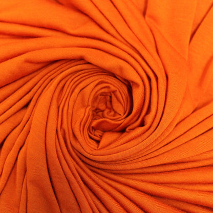 Tissu jersey coton - orange - photo 1/4 | So Tissus