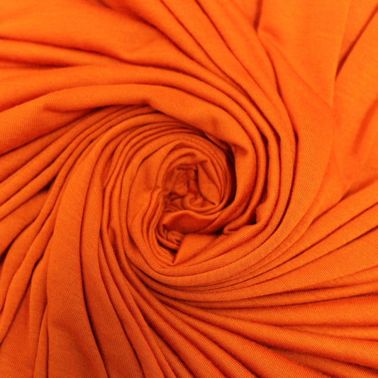 Tissu jersey coton - orange - photo 1/4 | So Tissus