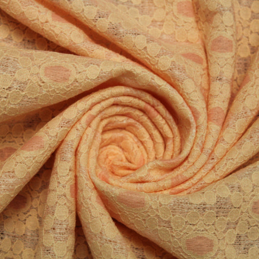 Tissu dentelle épaisse -  saumon - photo 1/3 | So Tissus