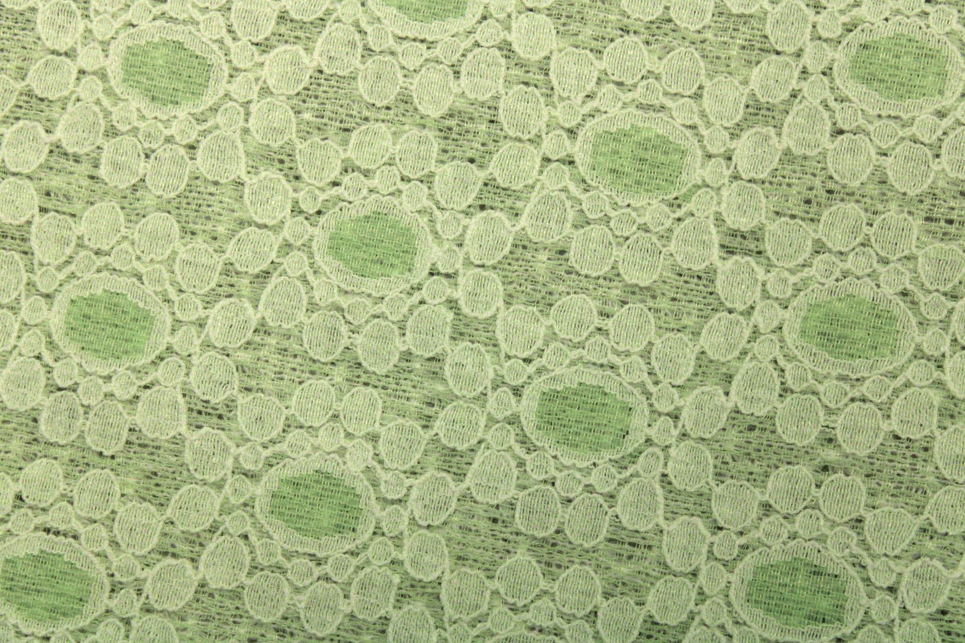 Tissu dentelle épaisse -  vert citron - photo 4/4 | So Tissus