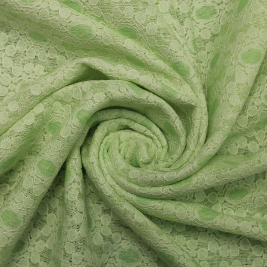 Tissu dentelle épaisse -  vert citron - photo 1/4 | So Tissus