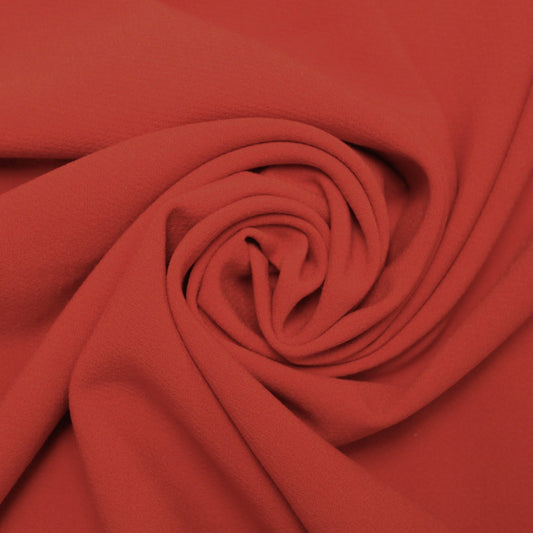 Tissu double crêpe - corail - photo 1/2 | So Tissus