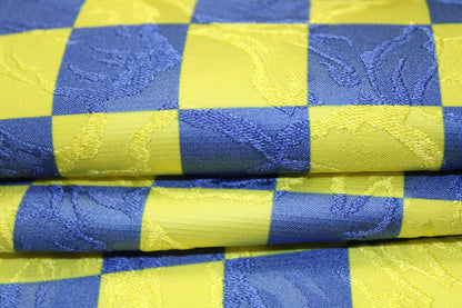 Tissu jacquard de soie - à carreaux - photo 2/4 | So Tissus