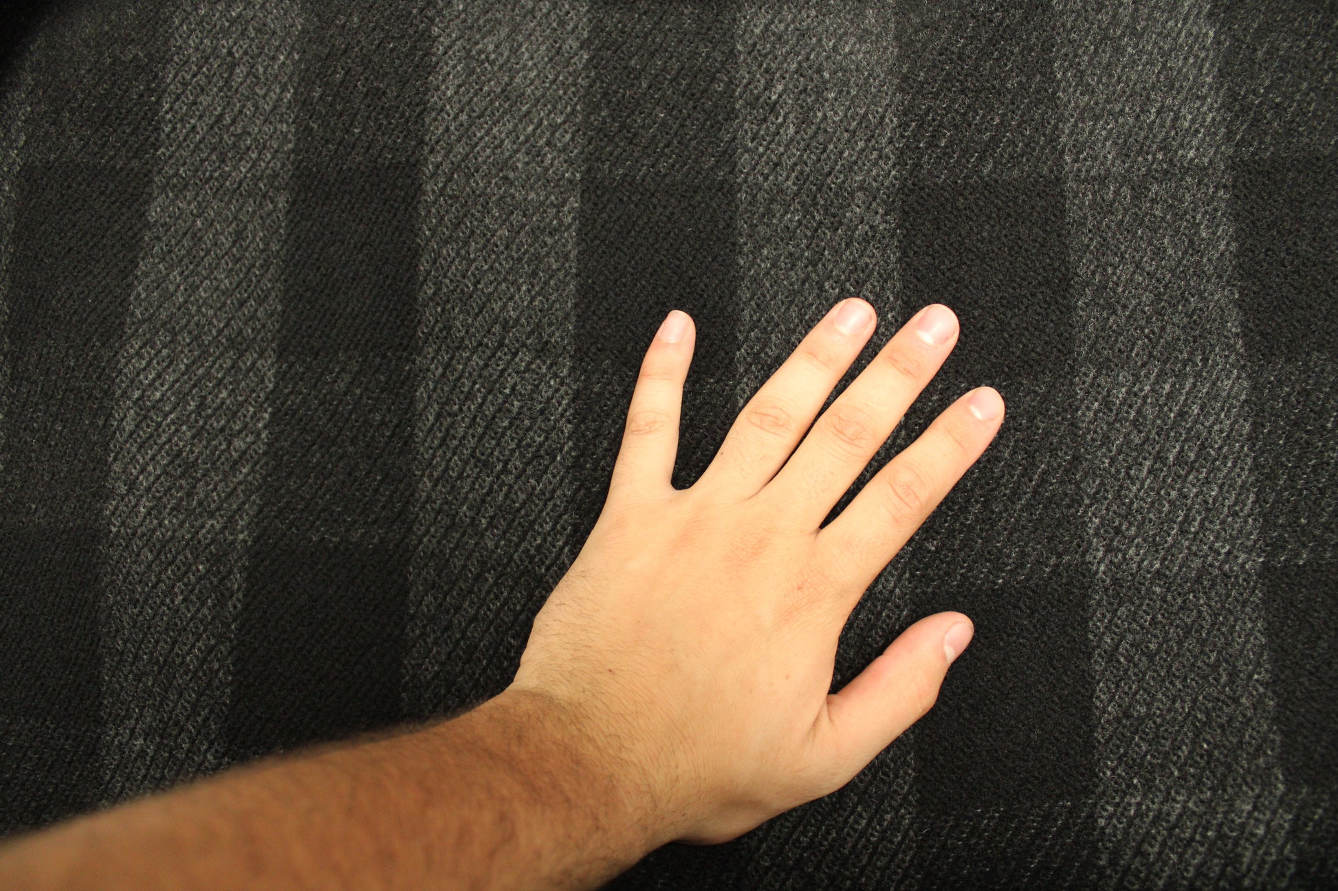 Tissu drap de laine - à carreaux - ton noir - photo 3/4 | So Tissus