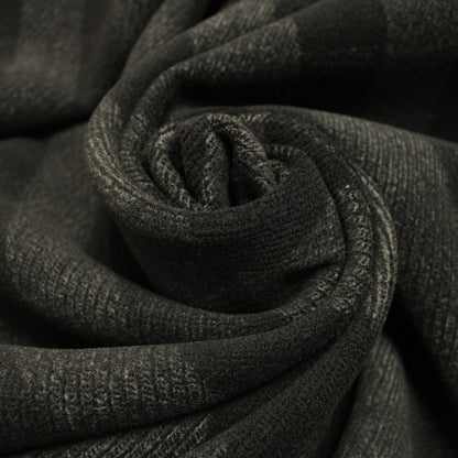 Tissu drap de laine - à carreaux - ton noir - photo 1/4 | So Tissus