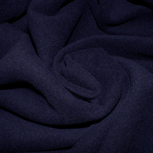 Tissu drap de laine - bleu marine foncé - photo 1/3 | So Tissus