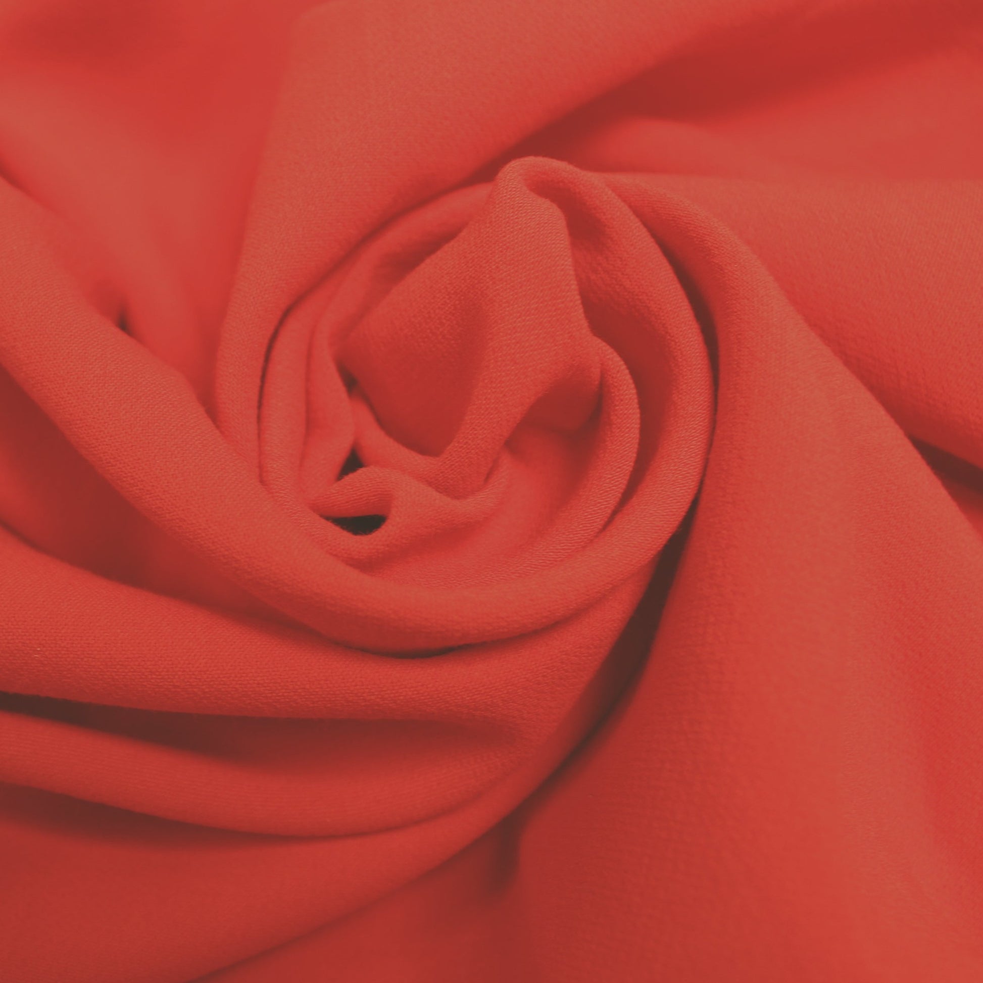 Coupon de 1,7 mètre - crêpe viscose stretch - corail - photo 1/3 | So Tissus
