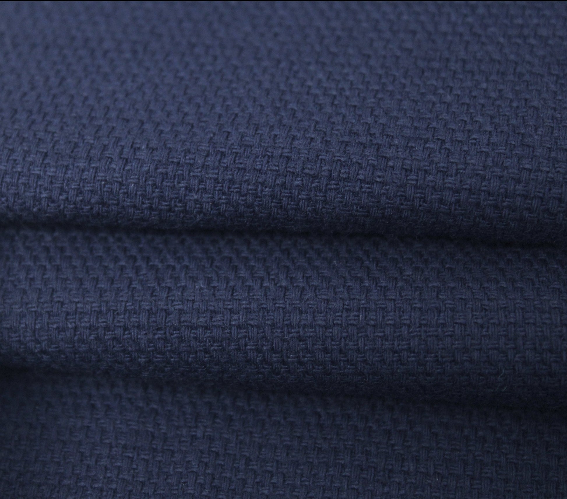 Tissu piqué de coton - bleu marine - photo 2/3 | So Tissus