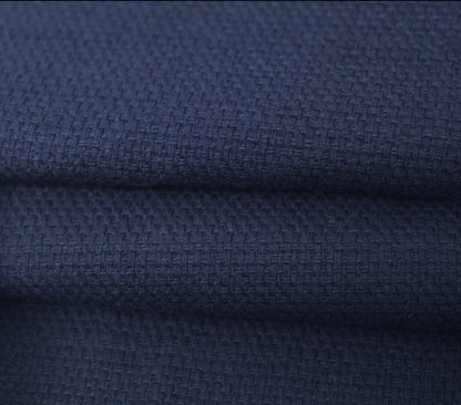 Tissu piqué de coton - bleu marine - photo 2/3 | So Tissus