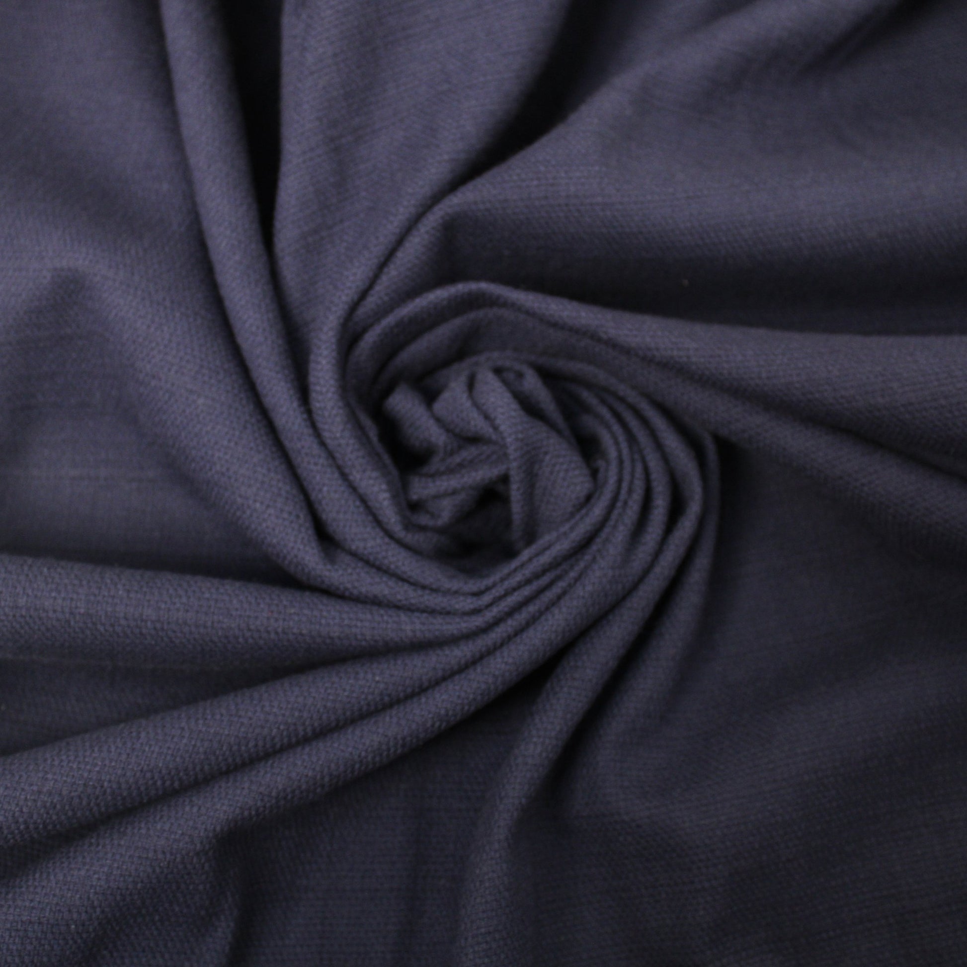 Tissu piqué de coton - bleu marine - photo 1/3 | So Tissus