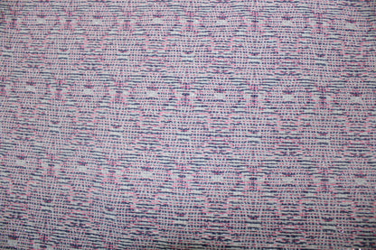 Tissu tweed coton - ton blanc et rose - photo 5/5 | So Tissus