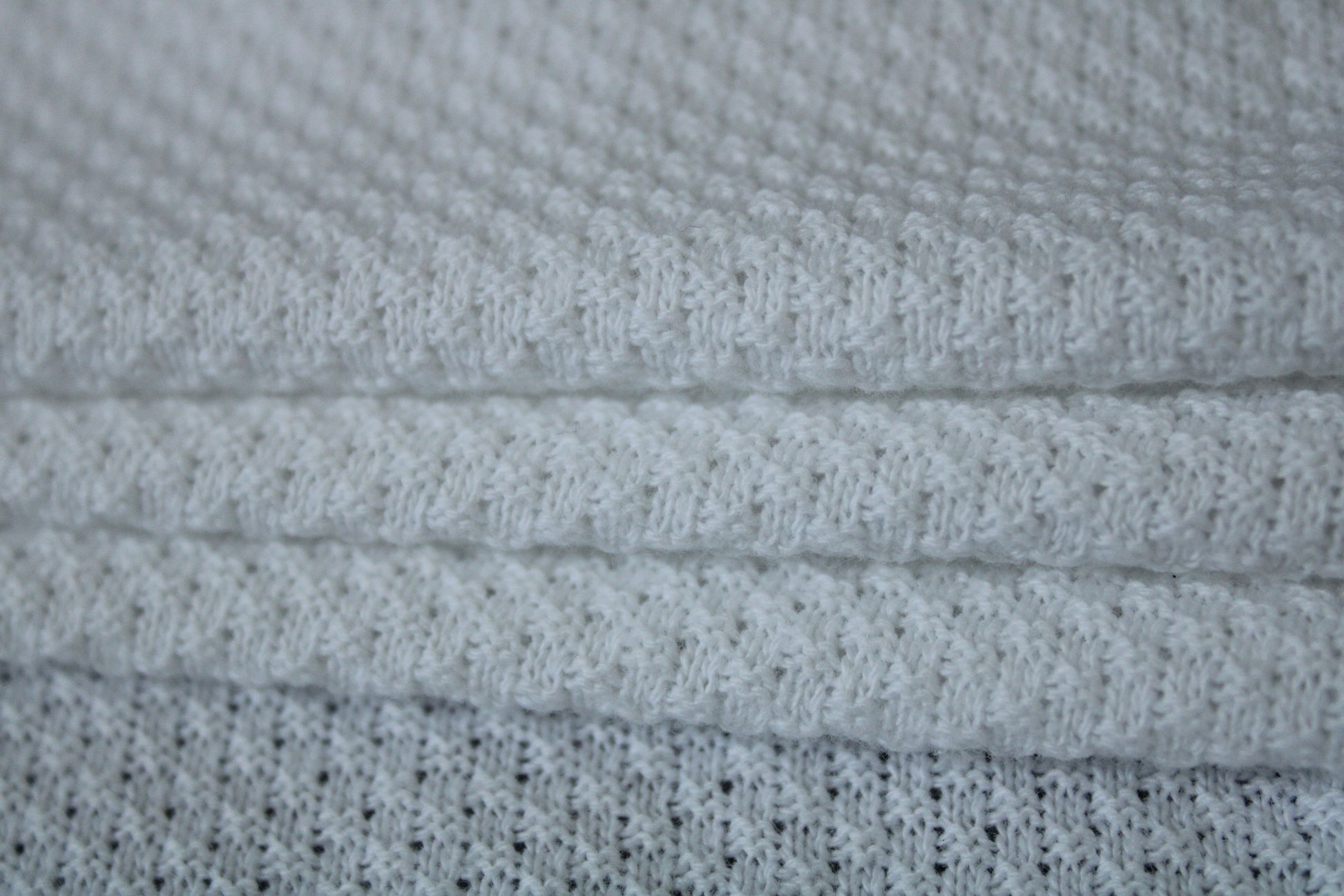 Tissu maille piqué - blanc - photo 2/3 | So Tissus