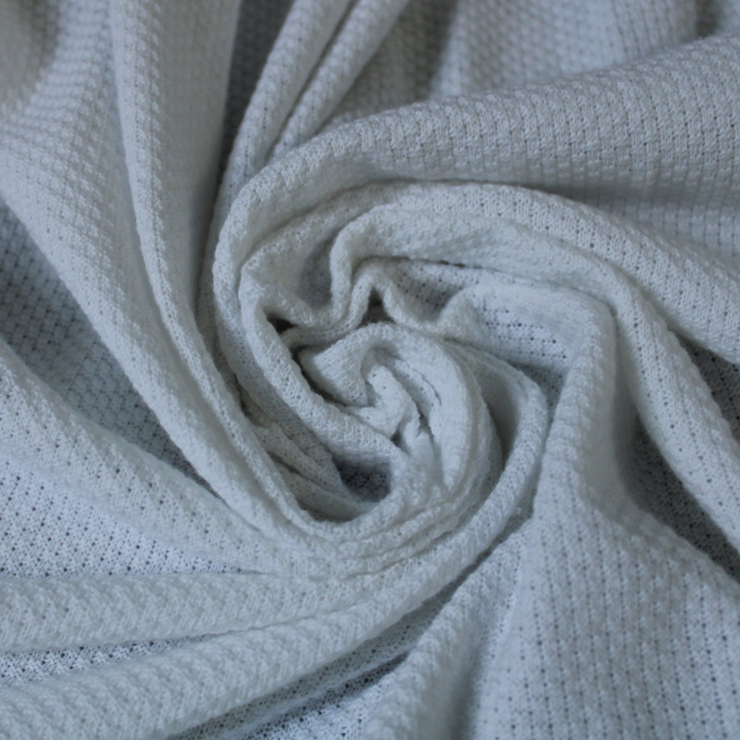 Tissu maille piqué - blanc - photo 1/3 | So Tissus
