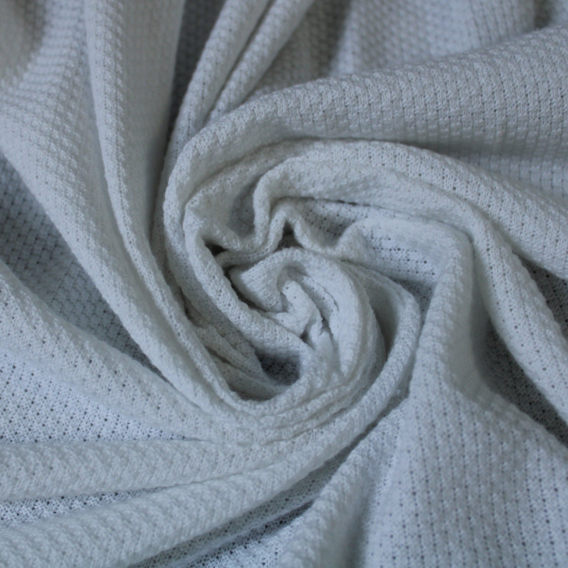 Tissu maille piqué - blanc - photo 1/3 | So Tissus